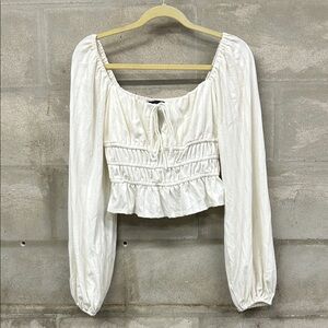 Elegant Cream Women's Top